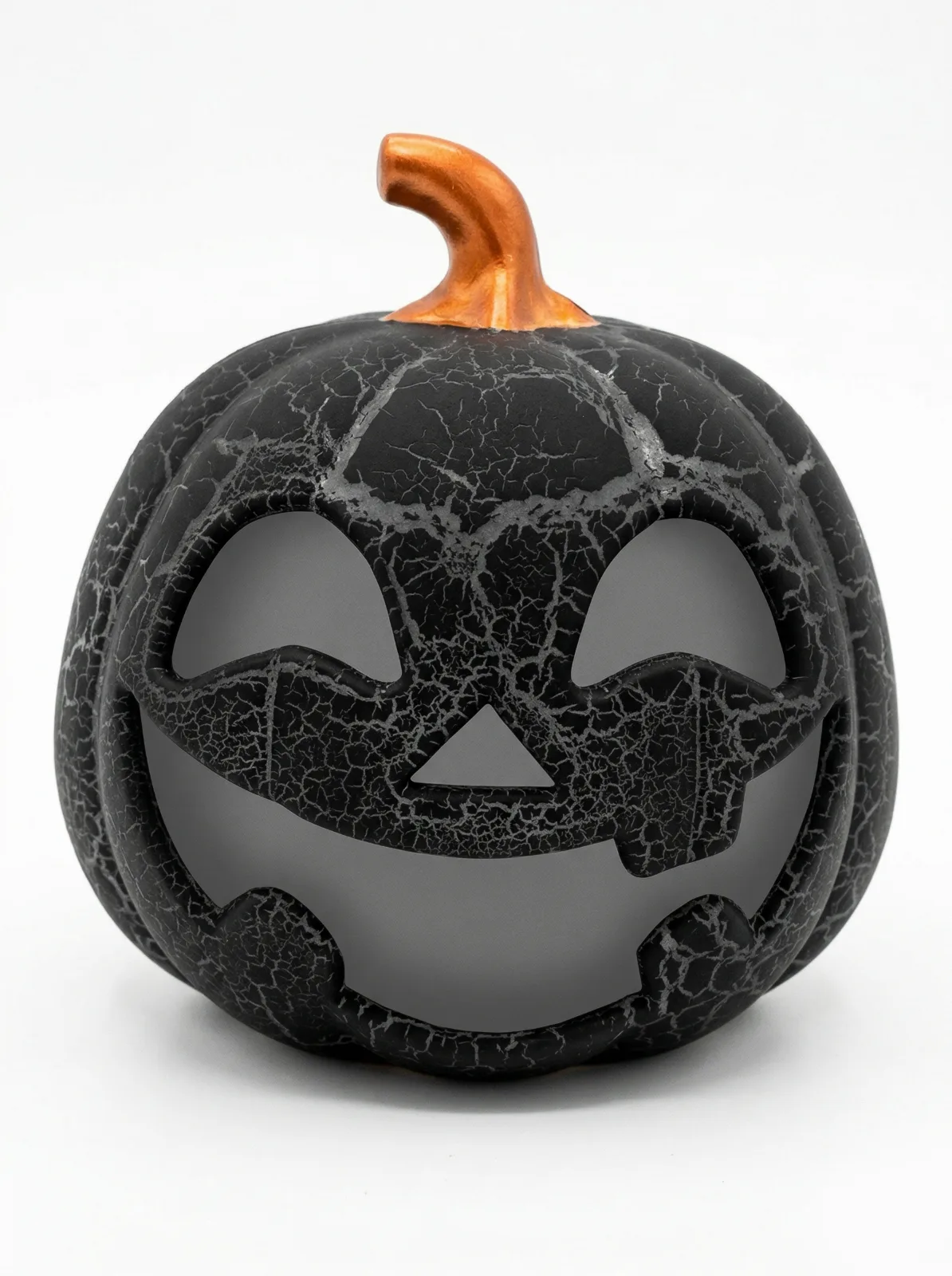 Crackle Glass Effect Halloween Pumpkin LED Lights 3