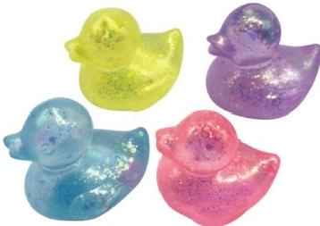 TPR Glitter Duck