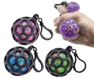 TPR Squish Ball Keyring